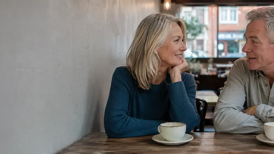 Senior dating site for mature singles over 50 helping divorced people meet for coffee